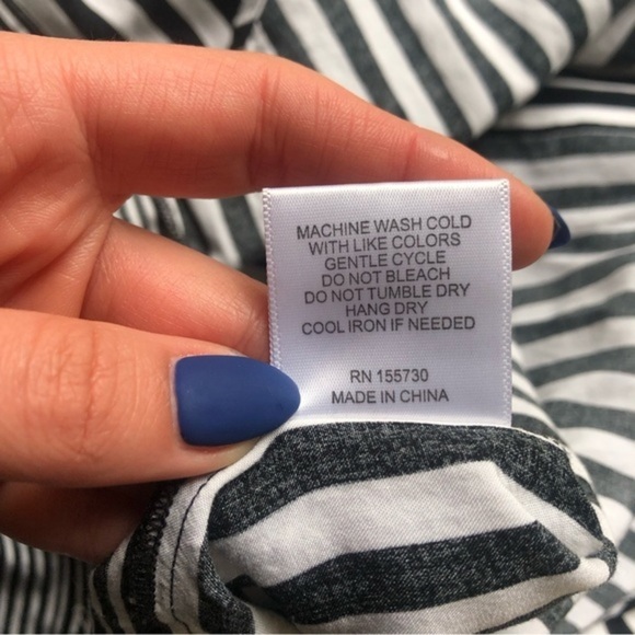 Jane and Delancey Sz S striped shirt - Picture 7 of 7